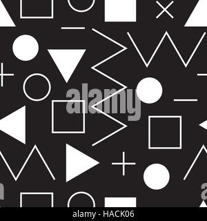Universal vector lineal geometric seamless pattern in minimalist Stock Vector
