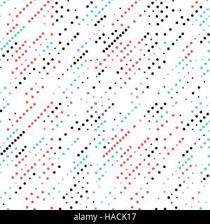 Vector geometric stripes seamless pattern. Repeating abstract li Stock Vector