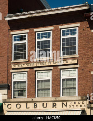 Colburn shoe store Belfast Maine Stock Photo