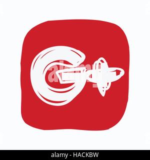 popular social media icon Stock Vector
