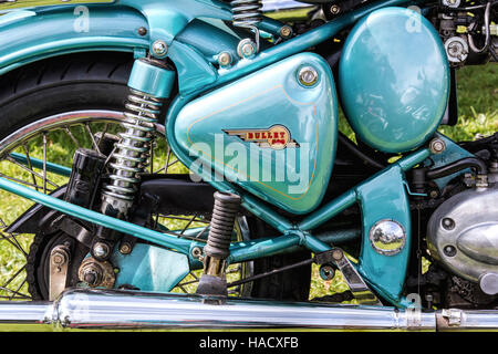 Royal Enfield 500cc Bullet motorcycle abstract Stock Photo