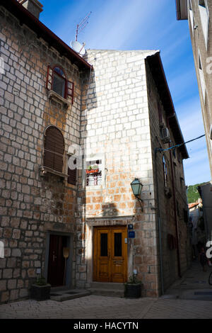 Old stone house in the small city cres on island cres in croatia Stock Photo