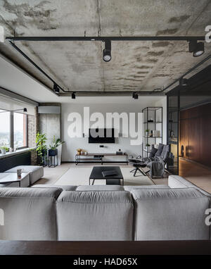 Room in loft style Stock Photo