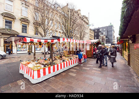 Glasgow Xmas market December 2016 in St. Enoch Square Glasgow Scotland Stock Photo