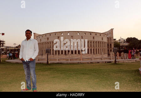 The replica of Rome's Colosseum Stock Photo