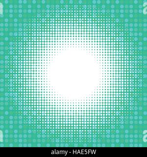 Light halfton on green digital background Stock Vector