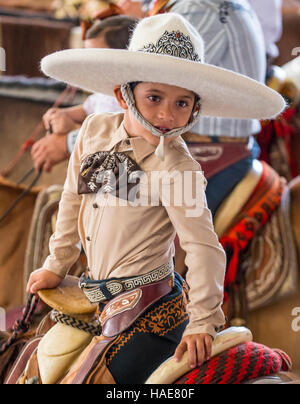 Charro participates at the 23rd International Mariachi & Charros festival in Guadalajara Mexico Stock Photo