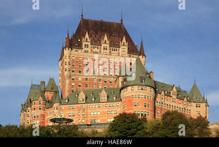 Canada, Quebec City, Chateau Frontenac, Stock Photo