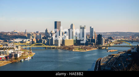 Allegheny River Burgh Central Business District Stock Photo