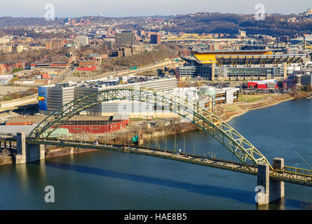 Allegheny River Burgh Central Business District Stock Photo