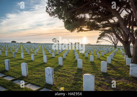 Fort Rosecrans National Cemetery is a federal military cemetery in the city of San Diego, California. It is located on the grounds of the former Army Stock Photo