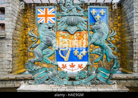 Royal Coat of Arms of Canada, Victoria, British Columbia, Canada Stock Photo