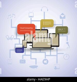 Cloud Computing Concept Stock Vector