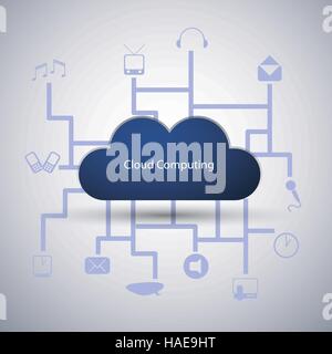 Cloud Computing Concept Stock Vector