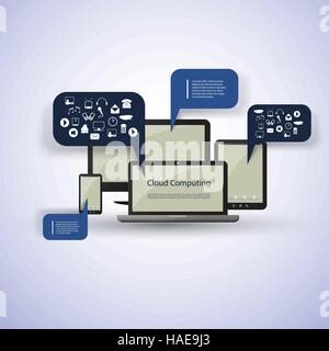 Cloud Computing Concept Stock Vector