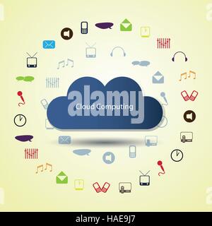 Cloud Computing Concept Stock Vector