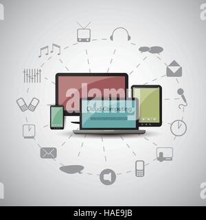 Cloud Computing Concept Stock Vector