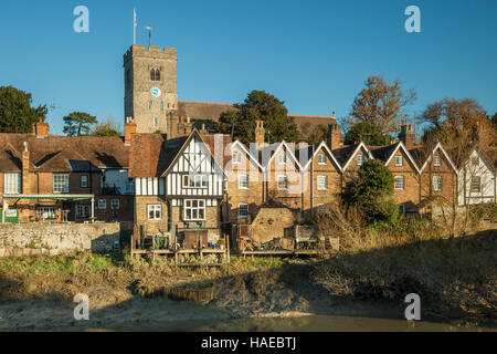 Autumn morning in the quaint village of Aylesford, Kent, England. Stock Photo