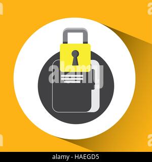 silhouette men file internet safety vector illustration eps 10 Stock Vector
