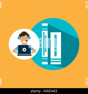 support center with folder vector illustration eps 10 Stock Vector