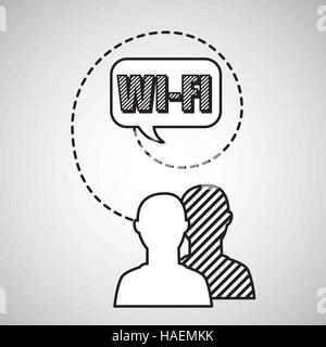 silhouette head connected wifi social media vector illustration eps 10 Stock Vector