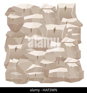 Stone Wall. Vector Illustration. Stock Vector