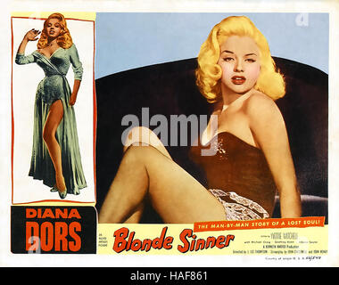 BLONDE SINNER (aka Yield To the Night) 1956 Associated British film with Diana Dors Stock Photo