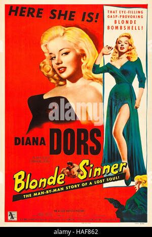 BLONDE SINNER (aka Yield To the Night) 1956 Associated British film with Diana Dors Stock Photo