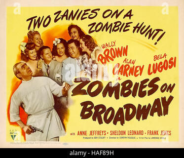 ZOMBIES ON BROADWAY 1945 RKO Radio Pictures film with Bela Lugosi Stock Photo