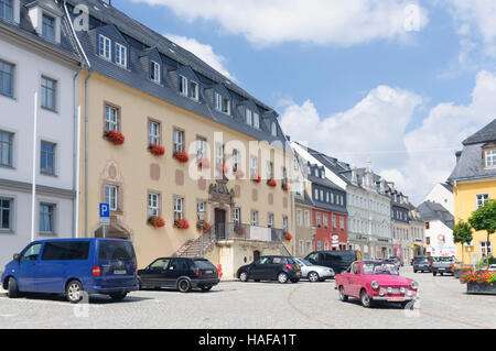 Zschopau (Erzgebirge): New Town Hall, Erzgebirge, Ore Mountains, Sachsen, Saxony, Germany Stock Photo
