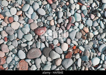 pebble stone floor, pebble stone background Stock Photo
