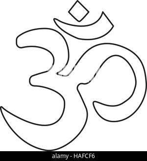 If hinduism symbol Stock Vector
