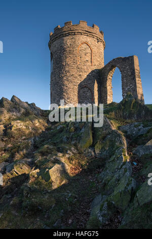 The folly known as 'Old John' is a well known landmark located in Bradgate Park, Leicestershire, UK Stock Photo