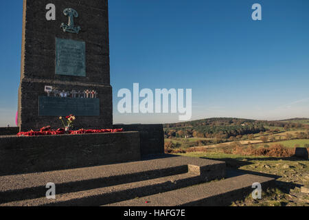 Bradgate Park War Memorial, which commemorates Leicestershire Yeomanry who died in the Boer War and two World wars. Stock Photo