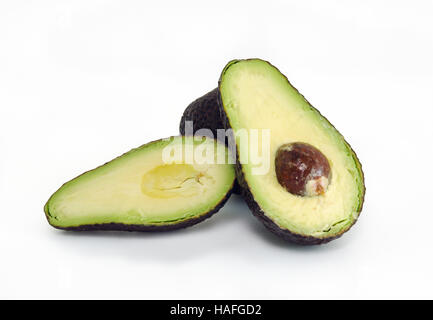 Avocado (also named as Persea americana, Lauraceae avocado, alligator pear, criollo fruit, Aguacate in Spanish, Abacate in Protugese, or avocado pear) Stock Photo