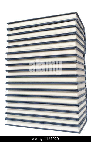 Stack of hardcover books isolated on background Stock Photo