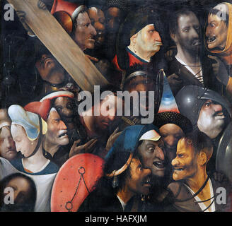 Christ Carrying the Cross by Hieronymus Bosch Jheronimus van Aken 1450-1516 Stock Photo