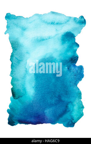 watercolor abstract background hand painted on white Stock Photo