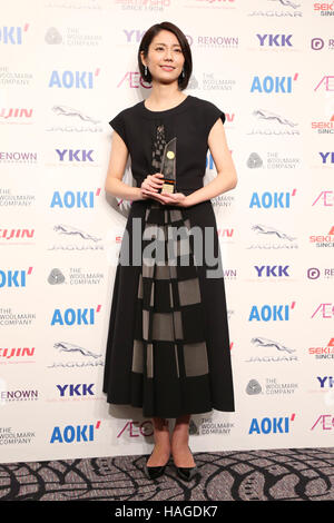 Japanese actress Nao Matsushita attends the 45th annual Best Dresser Awards ceremony in Tokyo, Japan on November 30, 2016. © Shingo Ito/AFLO/Alamy Live News Stock Photo