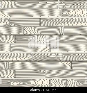 Seamless linear wooden planks pattern Stock Vector