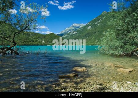 View of the lake of Cavazzo in Friuli Venezia Giulia, Italy Stock Photo