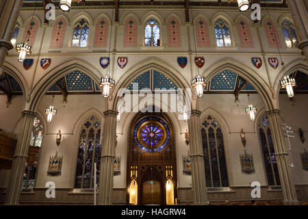 Immaculate Heart of Mary side Chapel in St Michael's renovated Cathedral Toronto Stock Photo