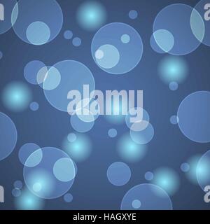 Abstract blue background with bokeh, stock vector Stock Vector