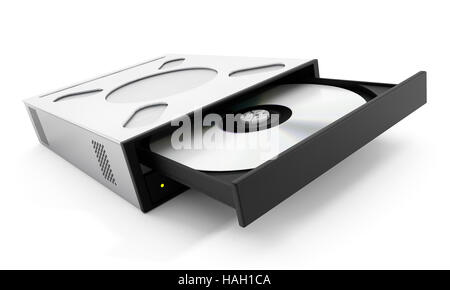 Internal disc drive isolated on white background. 3D illustration Stock Photo