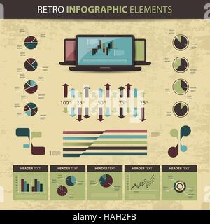 Colorful vector set of infographics element templates Stock Vector