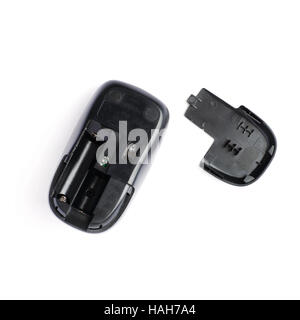 Wireless computer mouse isolated over white background Stock Photo