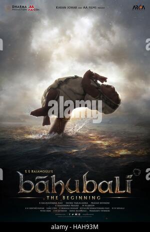 Bahubali: The Beginning Year : 2015 India Director : S.S. Rajamouli Movie poster Stock Photo