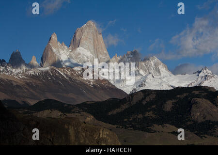 Stunning views of El Chalten Fitzroy in the Patagonia region of Argentina, Los Glaciares National Park Stock Photo