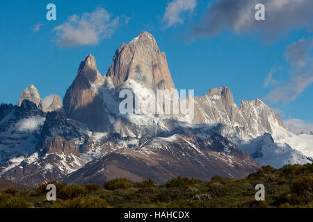 Stunning views of El Chalten Fitzroy in the Patagonia region of Argentina, Los Glaciares National Park Stock Photo