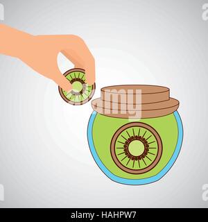 Download Glass Jar With Kiwi Jam Stock Vector Art Illustration Vector Image 159121581 Alamy PSD Mockup Templates